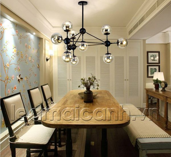 đèn thả trần trang trí 10 bóng