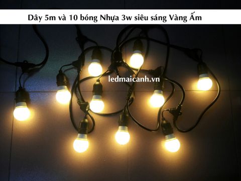day bong den chang tha ngoai troi