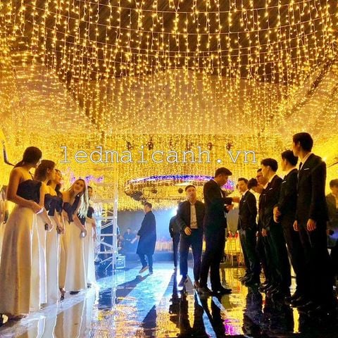 dây đèn thả rủ làm giàn sáng