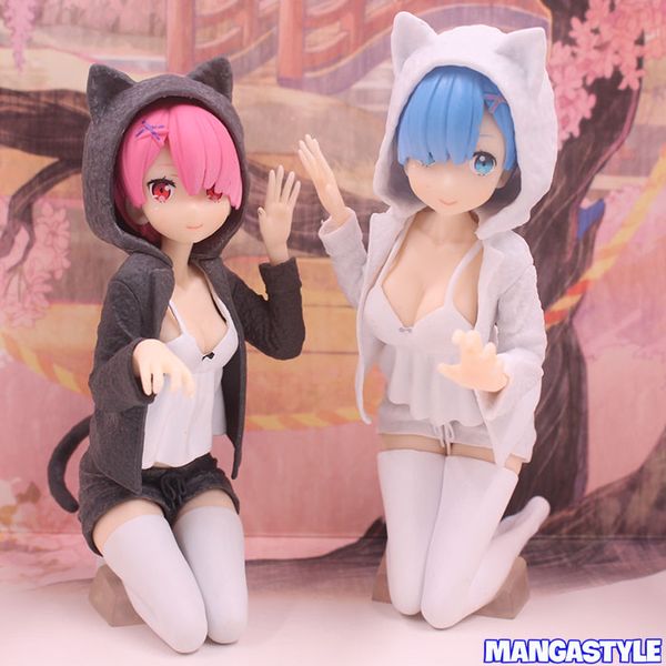 Figure Ram Rem Ichiban Kuji Nyanko Mode Last One Ver Re Zero