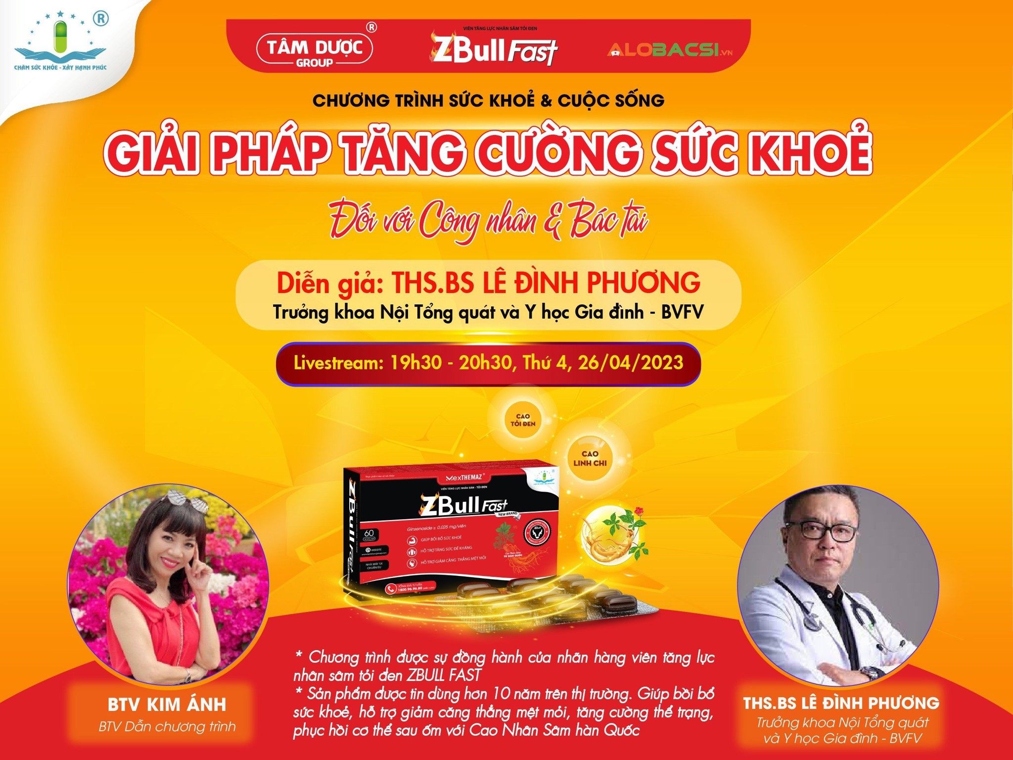 LIVESTREAM: GIẢI PHÁP TĂNG CƯỜNG SỨC KHOẺ CHO CÔNG NHÂN VÀ BÁC TÀI