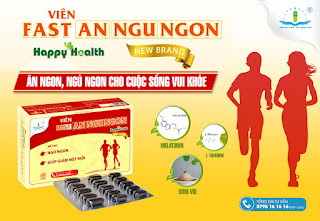 Viên Fast Ăn Ngủ Ngon Happy Health New Brand - Chìa khóa cho giấc ngủ ngon và cuộc sống vui khỏe