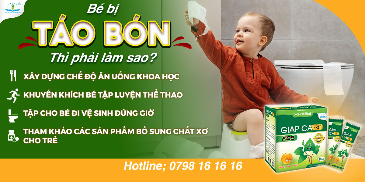 BÉ BỊ TÁO BÓN PHẢI LÀM SAO?