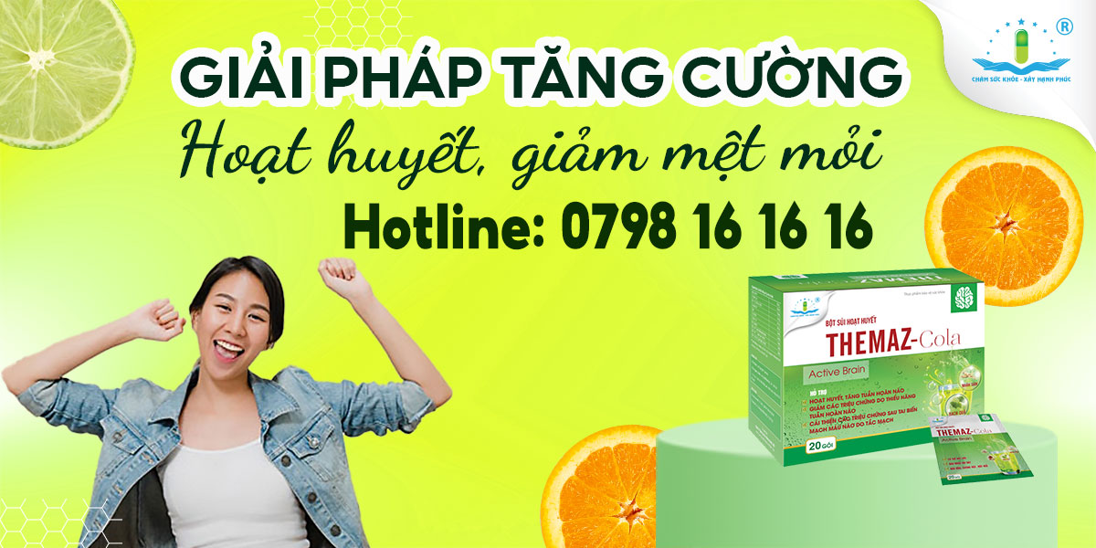 GIẢI PHÁP TĂNG CƯỜNG HOẠT HUYẾT, GIẢM MỆT MỎI