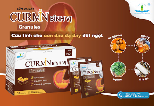 Cốm Dạ Dày Curmin Bình Vị Granules - Cắt cơn đau dạ dày nhanh chóng