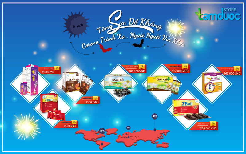 Khuyến Mãi Tháng 03 – Tăng Sức Đề Kháng, Corona Tránh Xa, Người Người Vui Vẻ