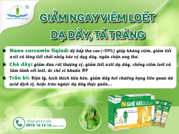 NGHỆ GEL NANO BÌNH VỊ GIẢM NGAY VIÊM LOÉT DẠ DÀY, TÁ TRÀNG