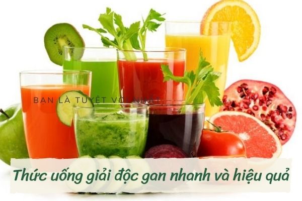 Nên uống gì để giải độc gan ngay tại nhà