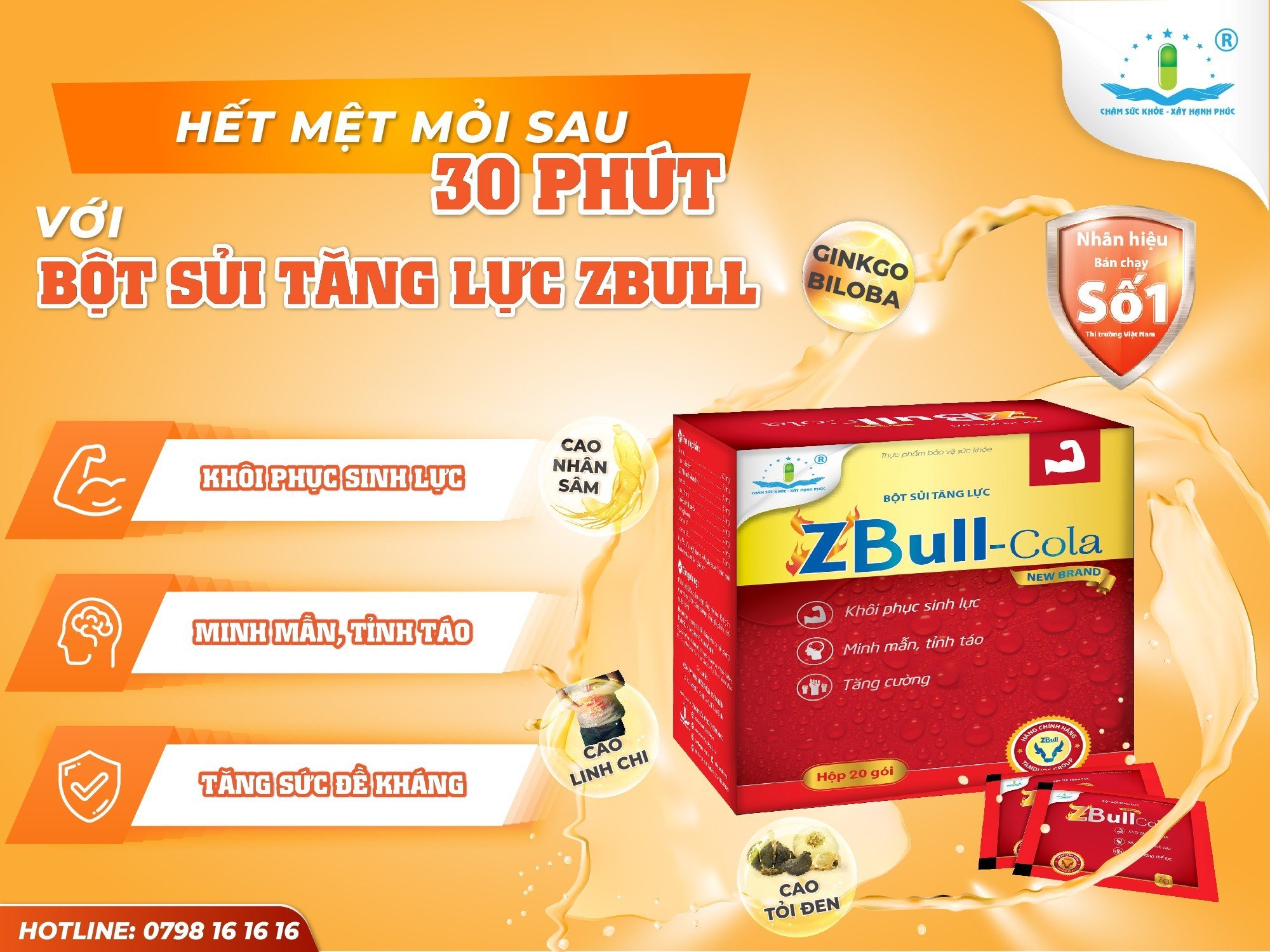 HẾT MỆT MỎI SAU 30 PHÚT VỚI BỘT SỦI TĂNG LỰC ZBULL