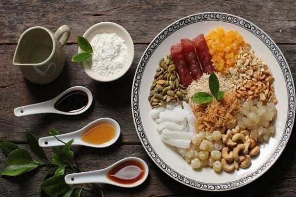 Nguyên liệu làm bánh trung thu chay