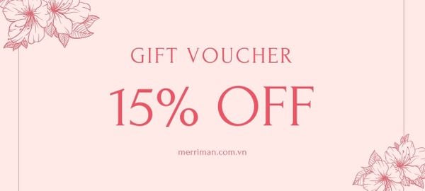 VOUCHER ƯU ĐÃI 15% TỪ THỜI TRANG MERRIMAN
