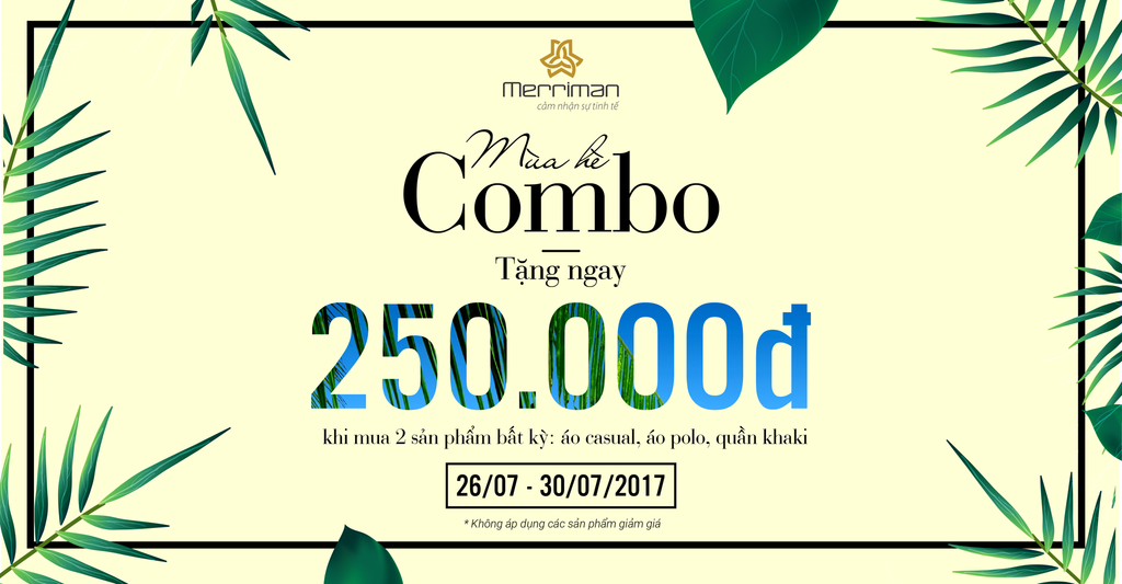 ƯU ĐÃI COMBO HÈ - ĐẬP TAN  NHÀM CHÁN TRANG PHỤC NAM GIỚI