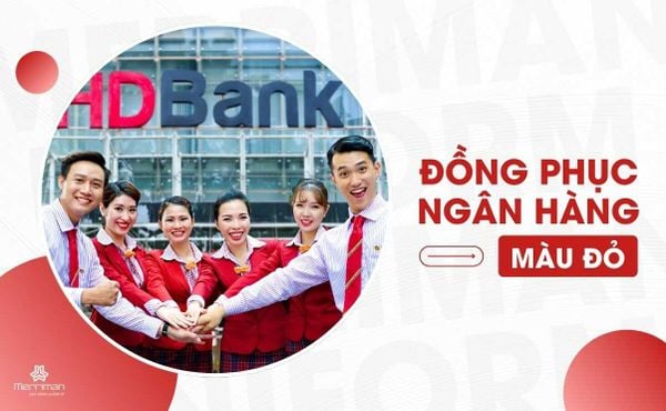 TOP 05 Mẫu đồng phục ngân hàng màu đỏ đẹp