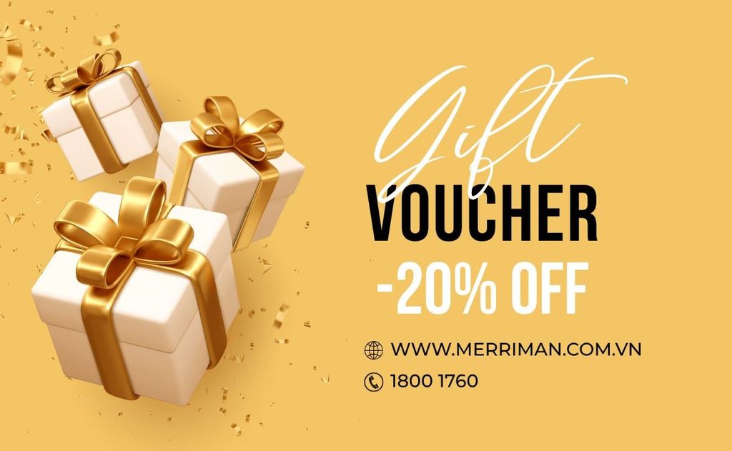 VOUCHER ƯU ĐÃI 20% TỪ THỜI TRANG MERRIMAN