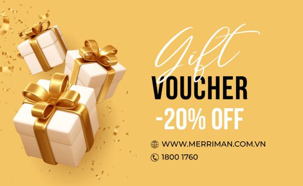 VOUCHER ƯU ĐÃI 20% TỪ THỜI TRANG MERRIMAN