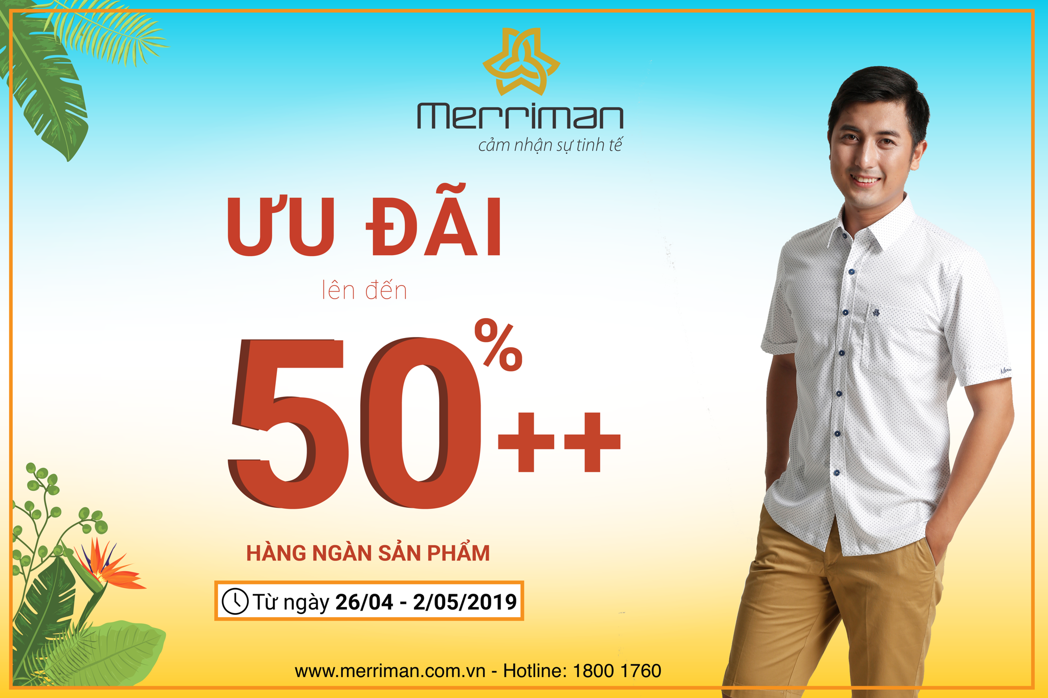 CHƯƠNG TRÌNH ƯU ĐÃI LÊN ĐẾN 50% MỪNG ĐẠI LỄ 30/4 – 1/5