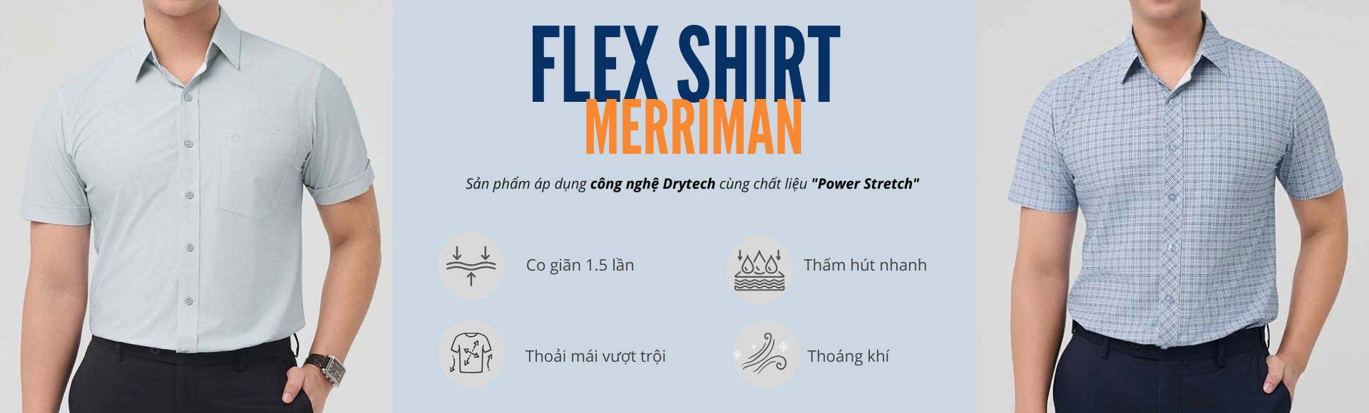 Áo sơ mi nam Flex Shirt Merriman