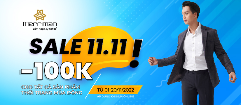 Giảm 100K sản phẩm thời trang nam mùa đông- T11-2022