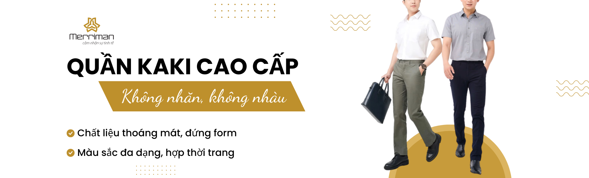 Quần Kaki Nam - Thời trang nam cao cấp Merriman