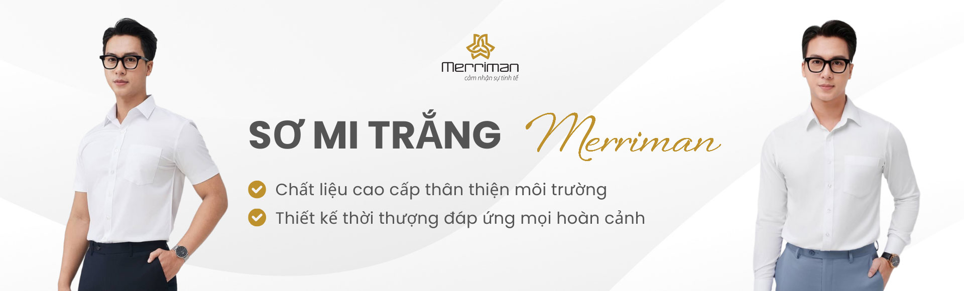 Áo Sơ Mi Trắng Công Sở Nam