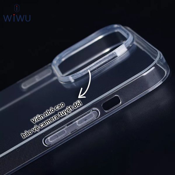 Ốp lưng trong suốt TPU dẻo WiWU Concise ZCC-108 iPhone 15 Series