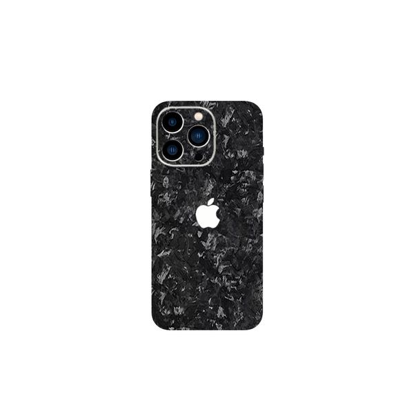 skin iphone black carbon forged