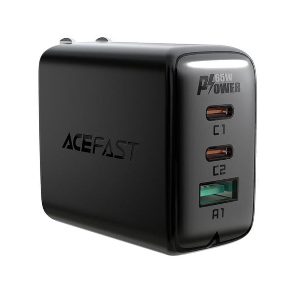 Cốc sạc ACEFAST PD3.0 65W 3 cổng USB-C+USB-C+USB-A (EU) - A13