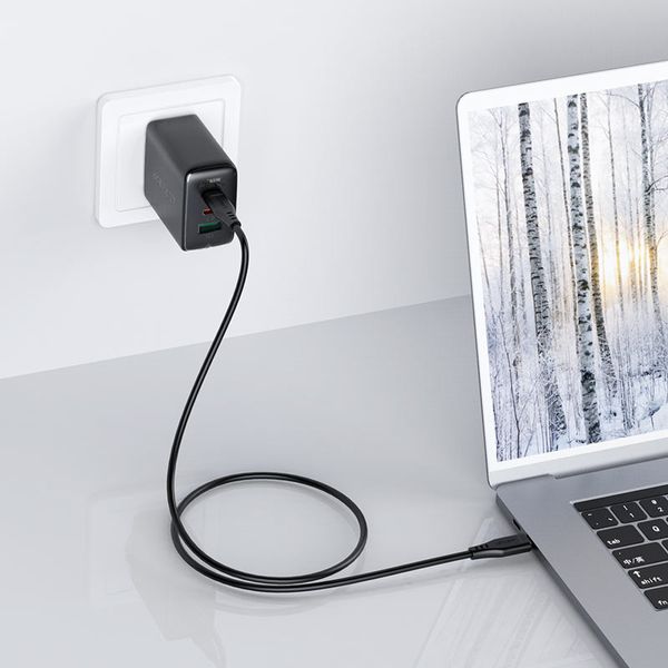 Cốc sạc ACEFAST PD3.0 65W 3 cổng USB-C+USB-C+USB-A (EU) - A13