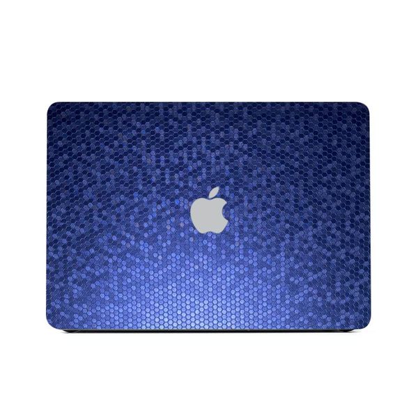 skin macbook deep blue honeycomb