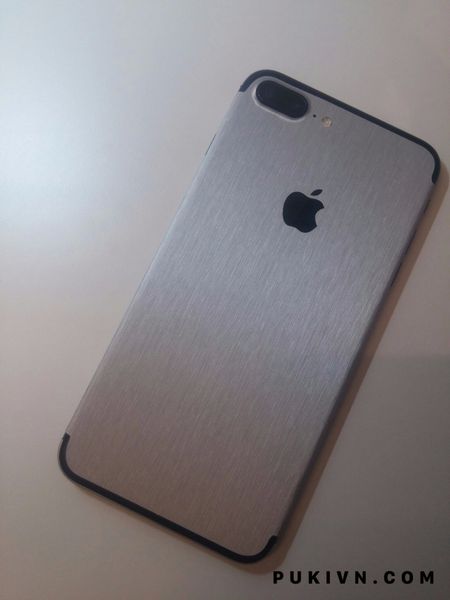 [Pukivn.com] Skin Iphone 7 Plus Nhôm Xước - 1