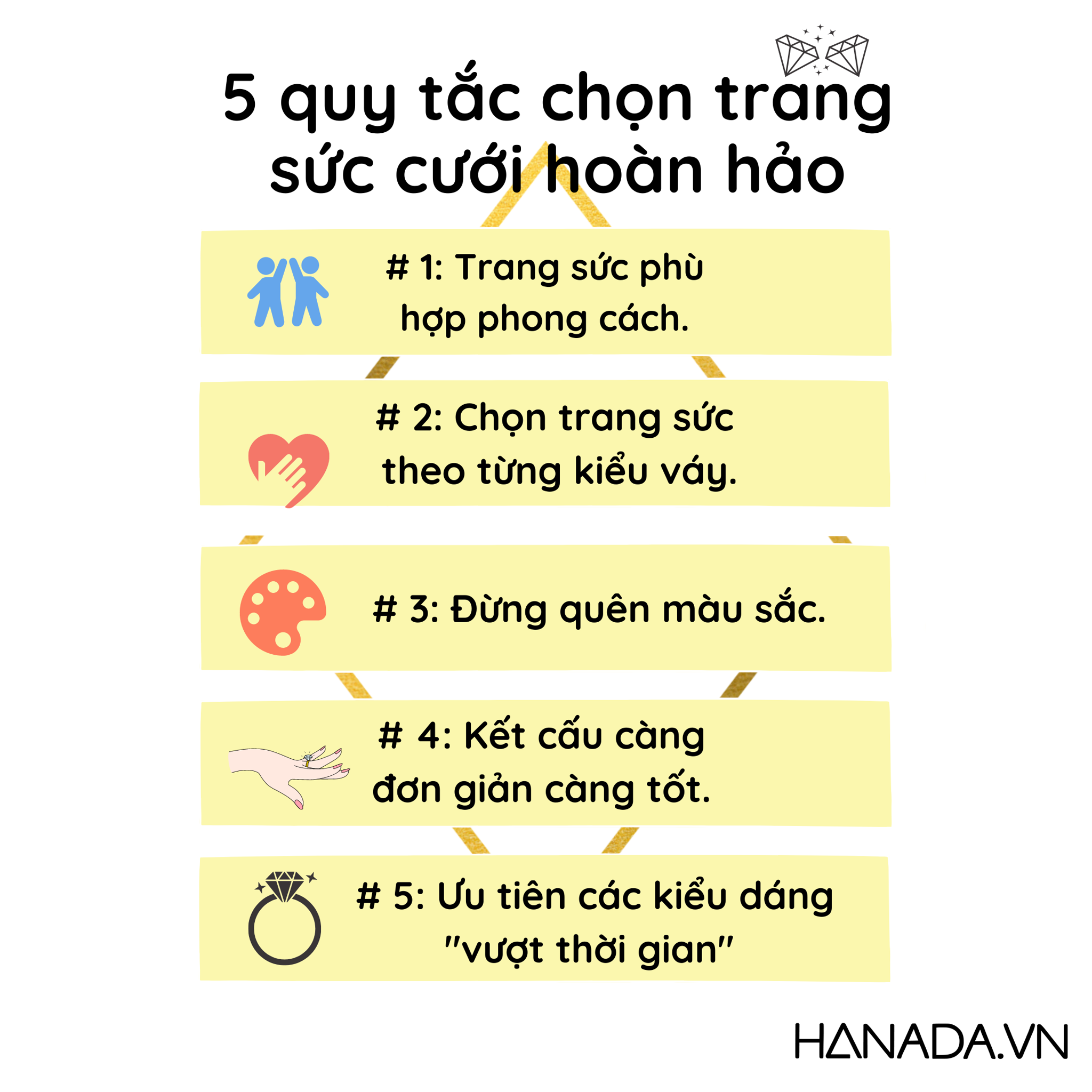 5 TIPS CHỌN TRANG SỨC CƯỚI ĐẸP