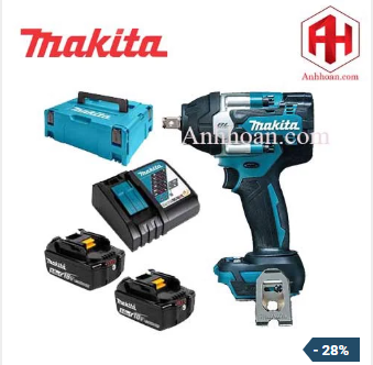 Máy siết bu lông dùng pin 18V Makita DTW700RTJ