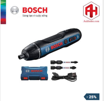 Tối ưu hóa hiệu năng làm việc với máy vặn vít dùng pin Bosch Go Gen 2