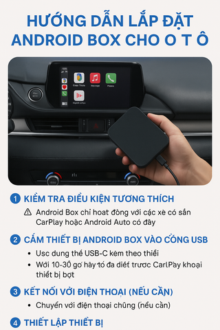 Hướng Dẫn Lắp Đặt Android Box Cho Ô Tô Nhanh Gọn Tại Nhà