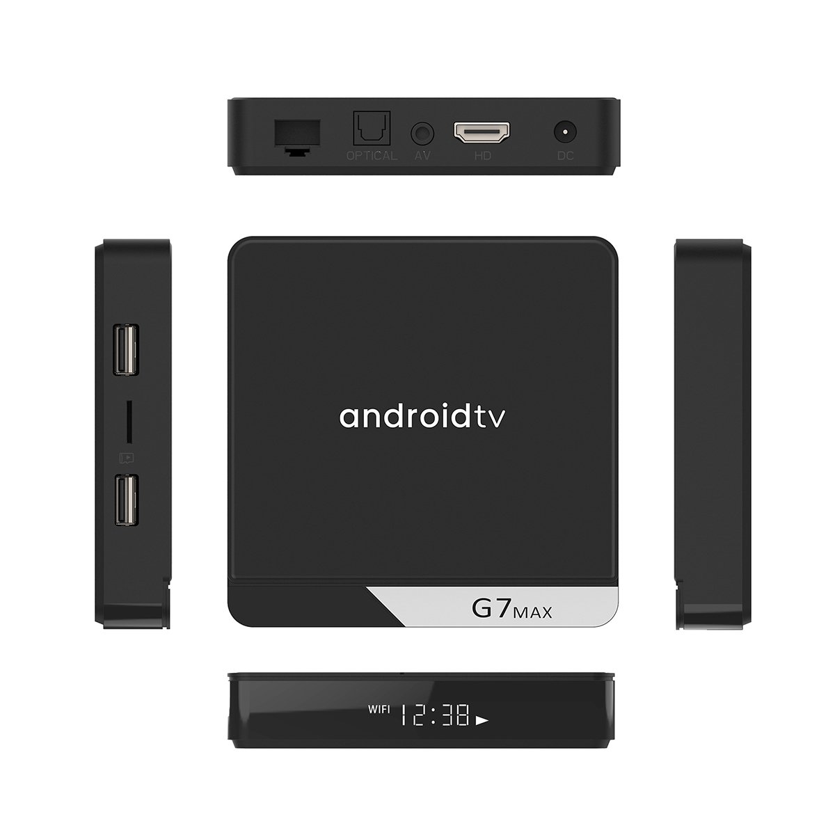 TV Box G7 Max Android TV 11 RAM 4G + 64G LAN 1000M Điều Khiển Bằng Giọng Nói