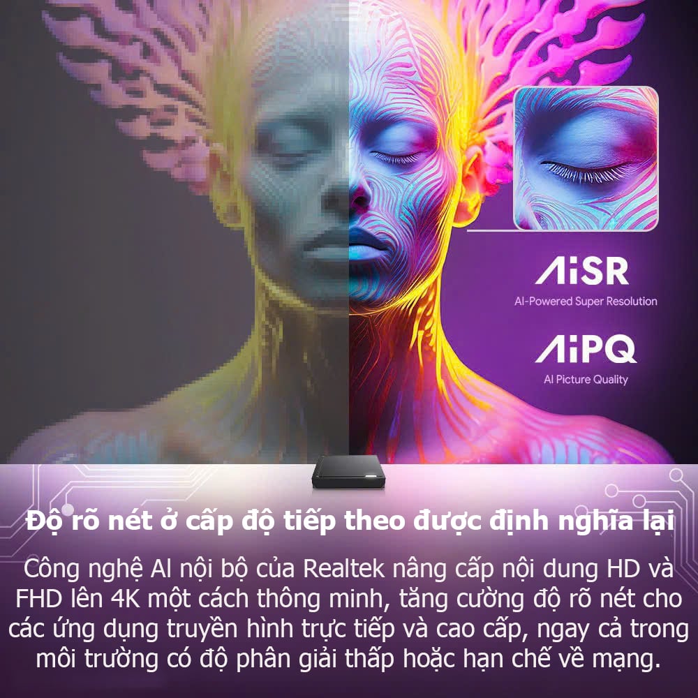 TV Box RT-X2 – Chip Realtek 1325 | Android 14 | AI Nâng Cấp Hình Ảnh | Dolby