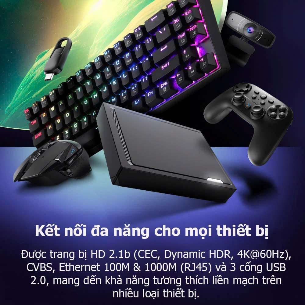 TV Box RT-X2 – Chip Realtek 1325 | Android 14 | AI Nâng Cấp Hình Ảnh | Dolby