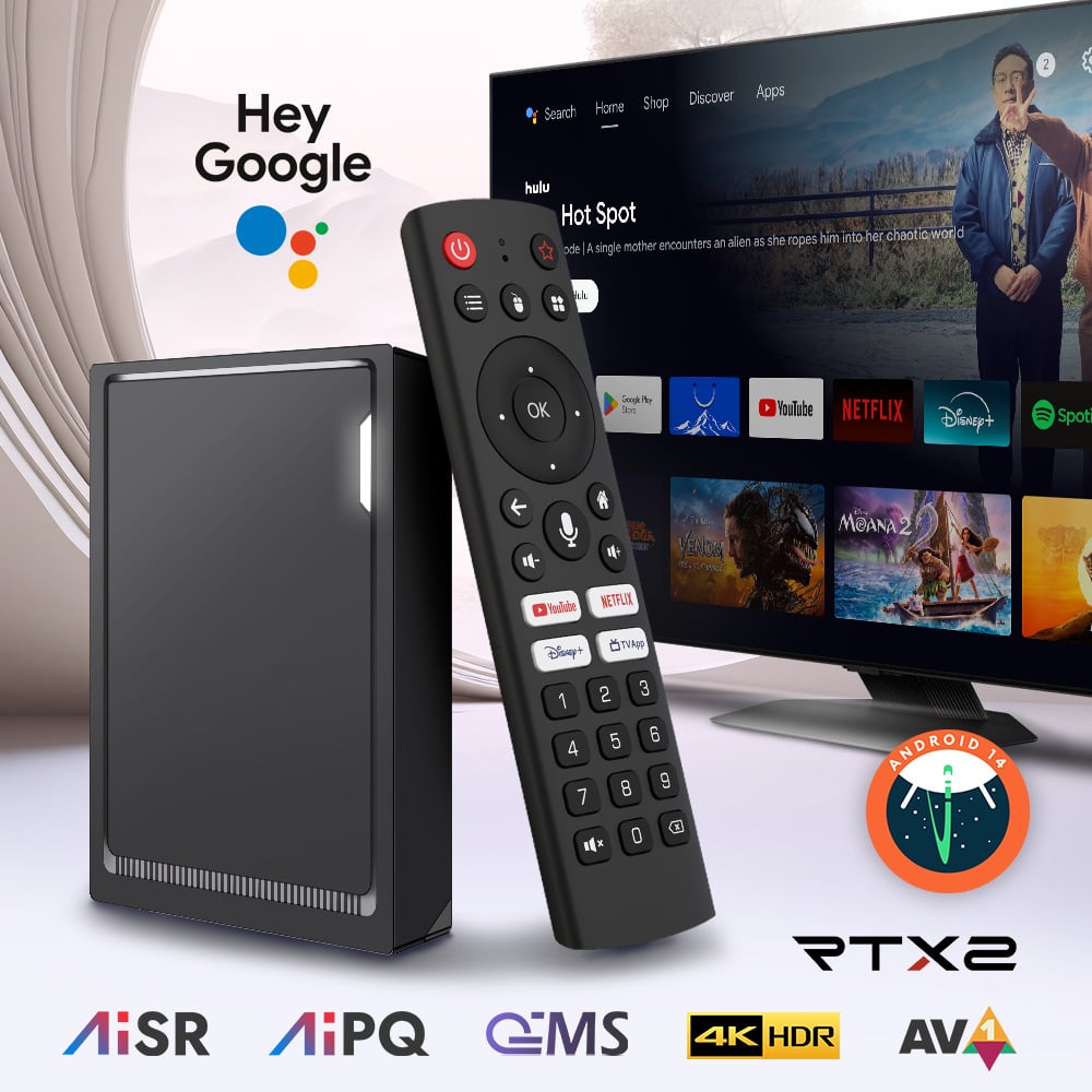 TV Box RT-X2 – Chip Realtek 1325 | Android 14 | AI Nâng Cấp Hình Ảnh | Dolby