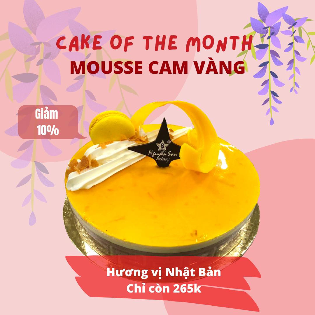 ĐÓN HẠ SANG RỘN RÀNG - THƯỞNG MOUSSE CAM VÀNG THANH MÁT ĐÓN HẠ SANG RỘN RÀNG - THƯỞNG MOUSSE CAM VÀNG THANH MÁT