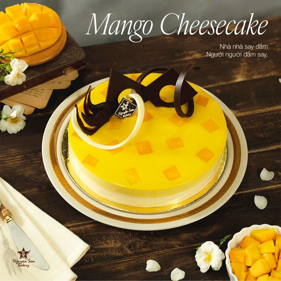 Mango cheesecake - Nhà nhà say đắm, người người đắm say