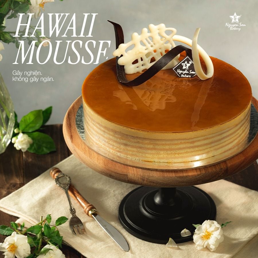 Hawaii mousse - Chiếc bánh chỉ “gây nghiện” mà không ngán