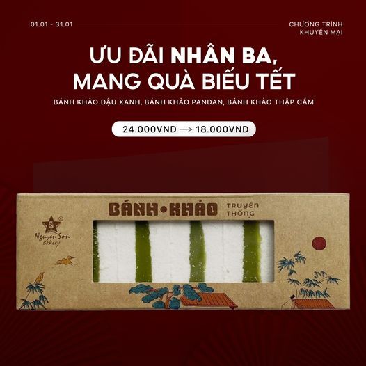 Ưu đãi nhân ba, mang quà biếu Tết