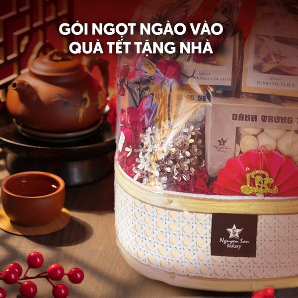 Gói ngọt ngào vào quà Tết tặng nhà