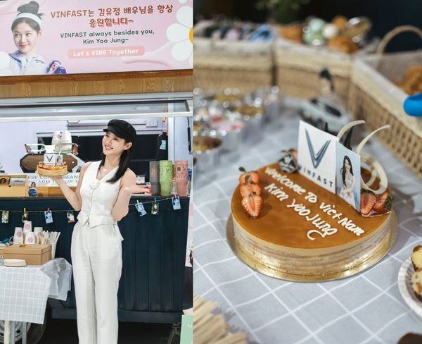 Chiếc bánh Hawaii Mousse xuất hiện bên cạnh nữ diễn viên Kim Yoo Jung