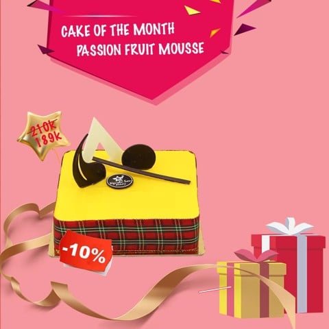 PASSION FRUIT MOUSSE for 6 pax CHỈ CÒN 189K PASSION FRUIT MOUSSE for 6 pax CHỈ CÒN 189K