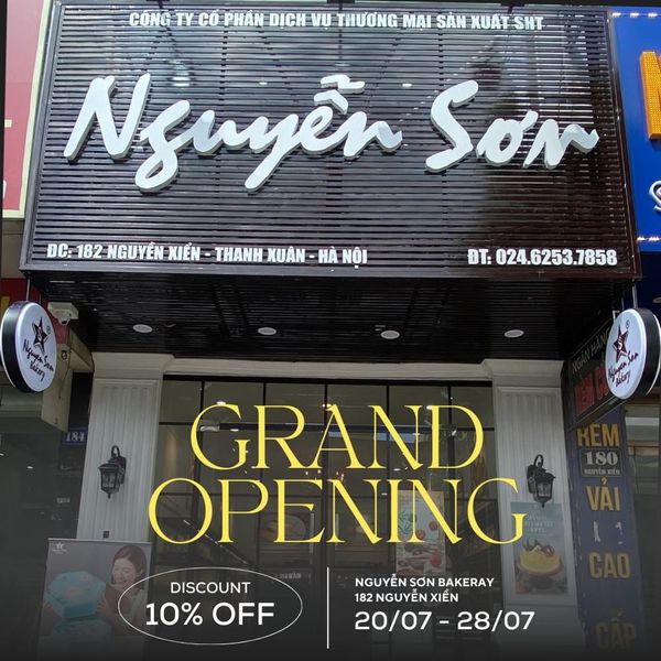 CHUYỂN NHÀ MỚI, NGUYỄN SƠN BAKERY KHAO DEAL SIÊU HỜI