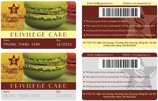 CHƯƠNG TRÌNH KHÁCH HÀNG THÂN THIẾT - NGUYỄN SƠN BAKERY