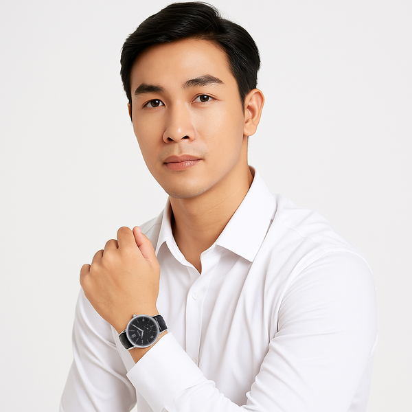 đồng hồ nam dây lưới neos N-40577M