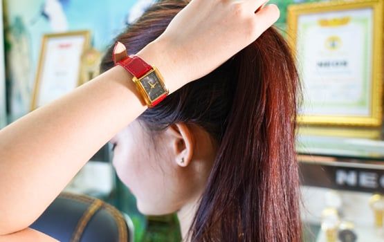 đồng hồ nữ dây da Neos N-30856L-1