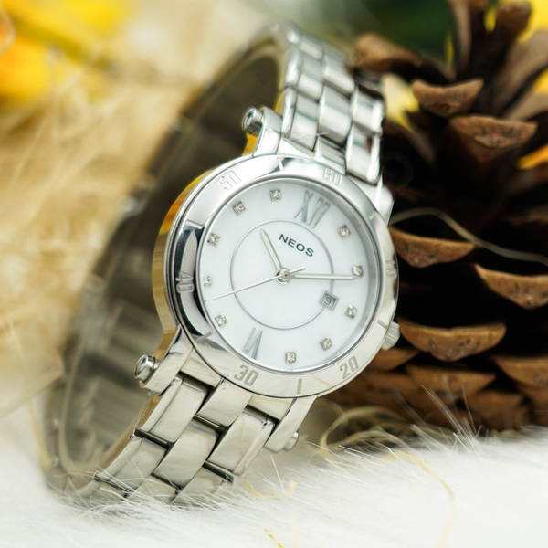 đồng hồ nữ dây thép neos n-30882l sapphire bảo hành chính hãng 5 năm